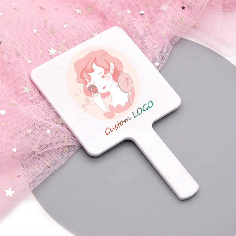 v0gvenjpshx8036.jpg Square Plastic Cosmetic Handheld Mirror Customized Private Pocket Hand Held Mirror for Makeup - WOSEN Mirror