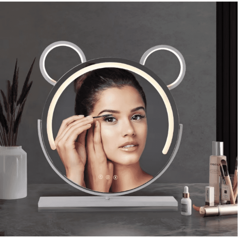 v4bjanw1fww6293.png Custom Hollywood Style LED Lighted Desktop Vanity Makeup Cosmetic Mirror Art Deco Design - WOSEN Mirror