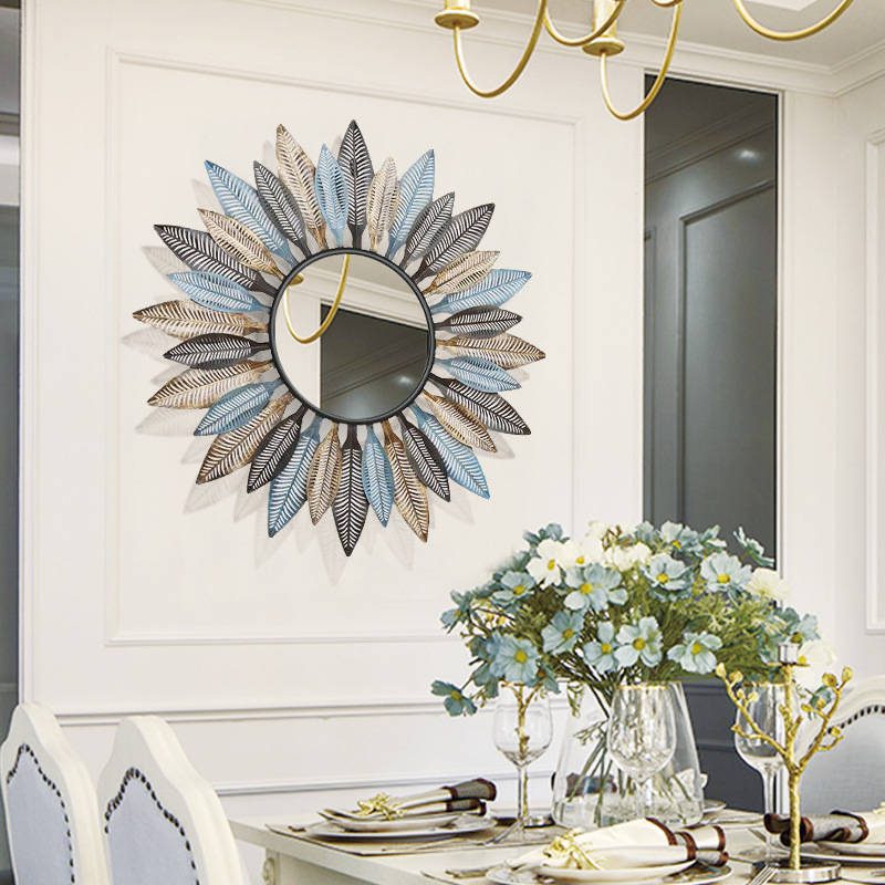 vk3tcacdn4q1676.jpg European Metal Iron Sofa Background Wall Hanging Decorative Mirror - WOSEN Mirror