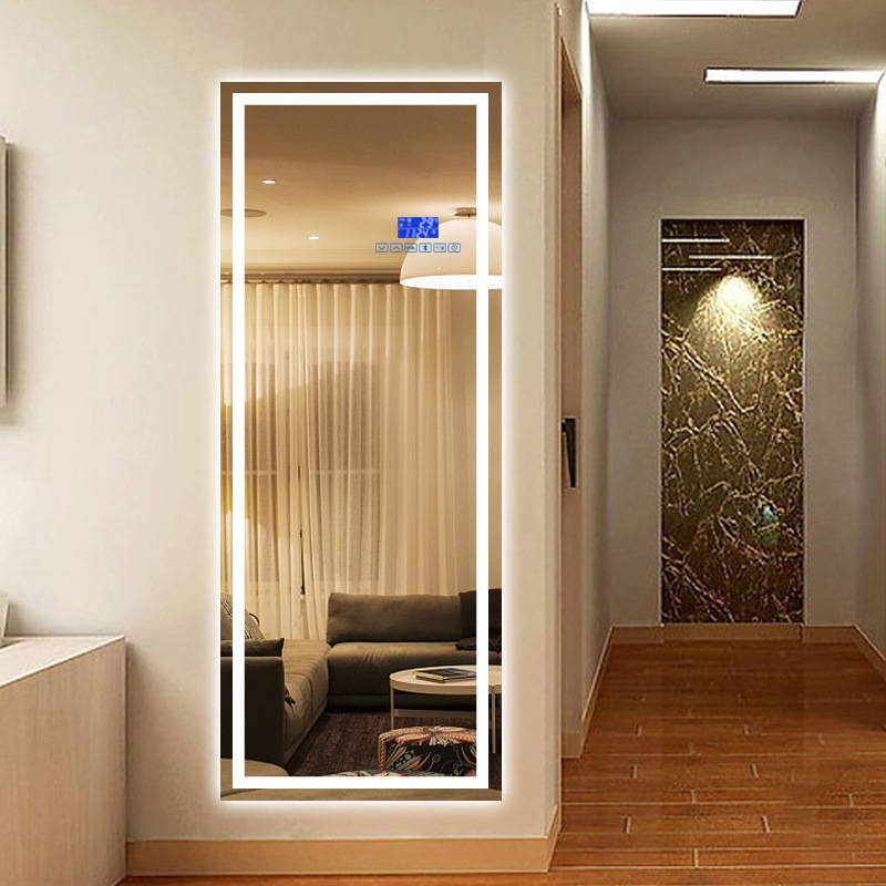 vlhtees1isc17300.jpg LED Intelligent Dressing Mirror Wall-Mounted Full Body Frameless for Bathroom Minimalist Design for Hotel Use Clothing Store - WOSEN Mirror