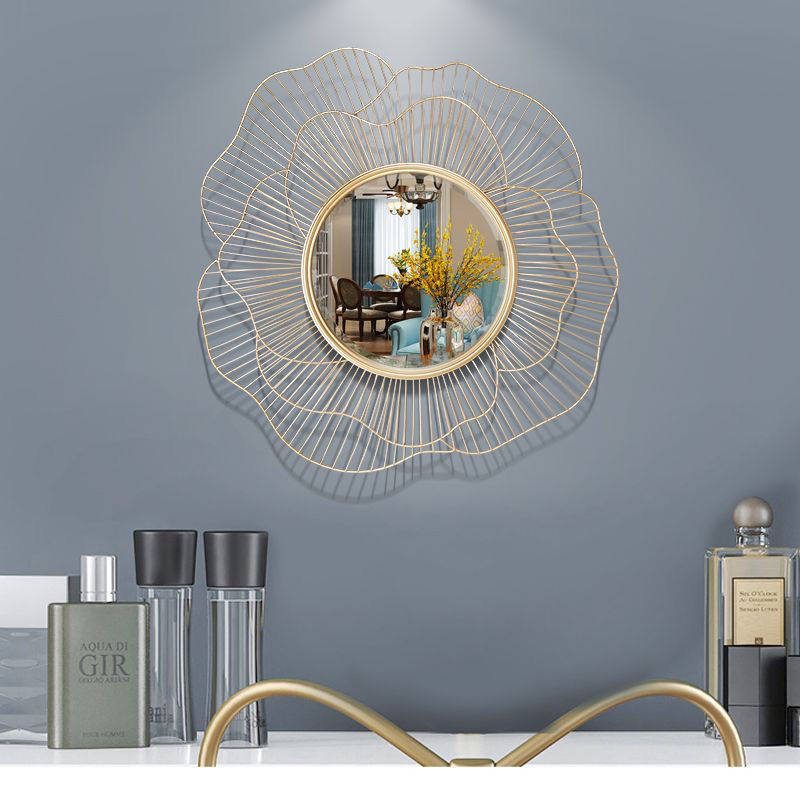 vmdinpv1bws8663.jpg Customizable Luxury Irregular Iron Frame Wall Mirrors for Home/Hotel Use - WOSEN Mirror