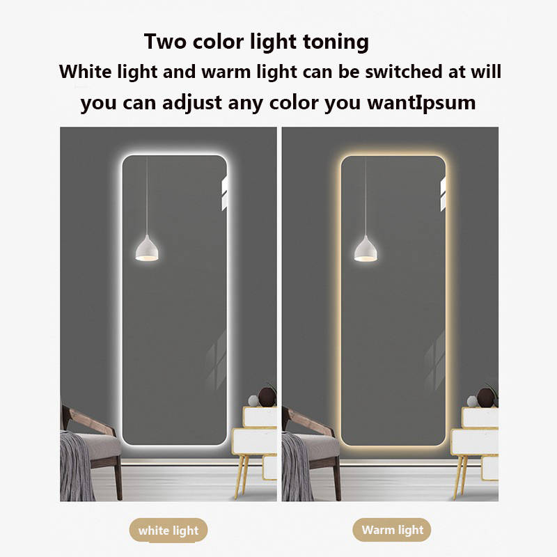 vrqsssj531l12235.jpg Modern Full-Length Smart Mirror with LED Lighting Luxury Glass Wall Mirror with Light-Emitting Feature - WOSEN Mirror
