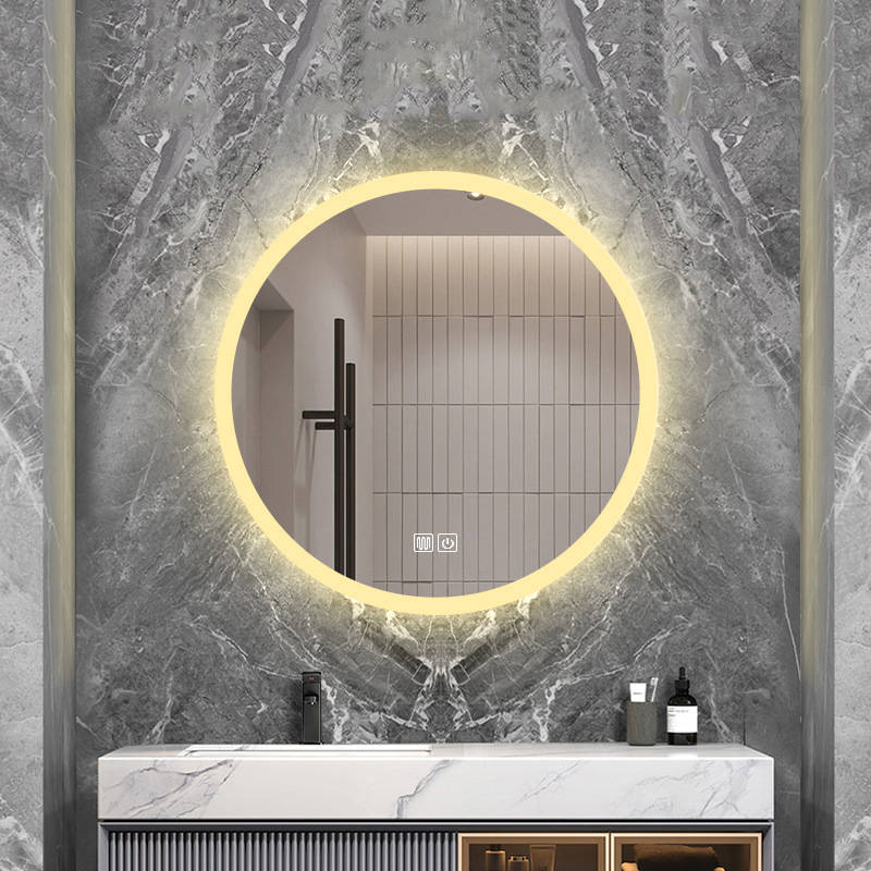vuz1g0dr0dx5522.jpg Modern LED Illuminated Frameless round Bathroom Mirror with Antifog Smart Lighting for Hotels Graphic Design Solution - WOSEN Mirror