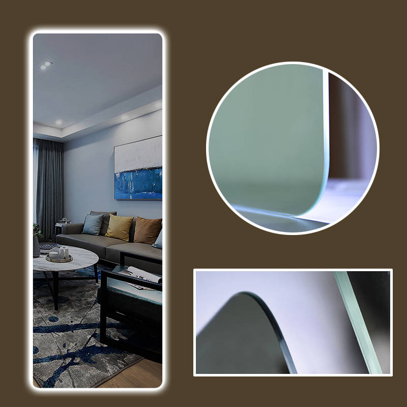 w2hwzge2jkz11963.jpg Factory Wholesale Contemporary LED Smart Floor Mirror Salon Beauty Espejo Fitting Room Glass Mirror Cheap Contemporary Design - WOSEN Mirror
