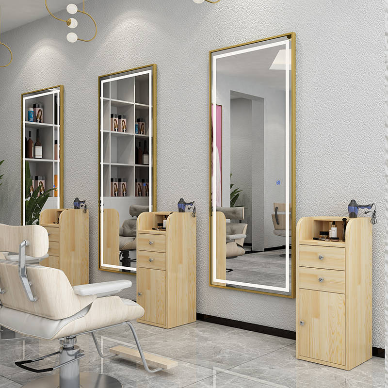 w31hptagc204550.jpg Popular Internet Salon LED Mirror for Barber Shops Beauty Salons Simple Fashion Trend Touch Screen Light Elegant Mirror - WOSEN Mirror