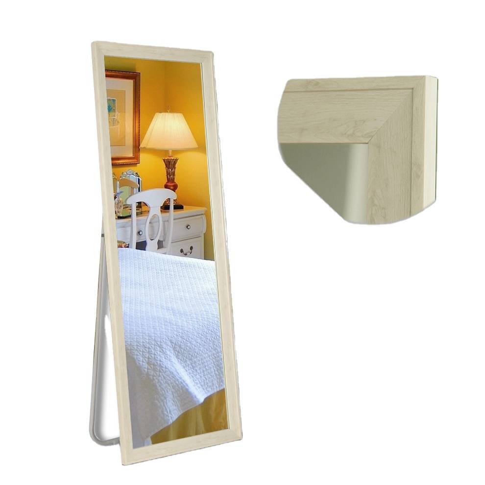 Contemporary Luxury Home Bathroom Wall Mirror Modern Framed Design Compact Pattern Wood Plastic Iron Material for Decorative Use - WOSEN Mirror