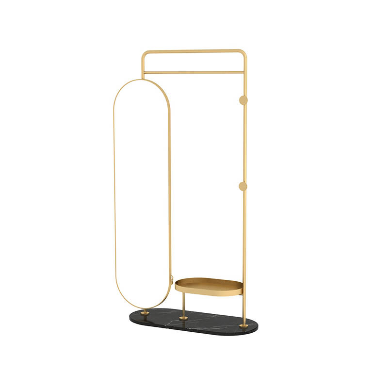 wkf0xjsdo3k16149.jpg Mirror Full Body Floor Dressing Mirror Clothing Store Three Dimensional Rotation Storage Clothes Rack Mirror Integration - WOSEN Mirror