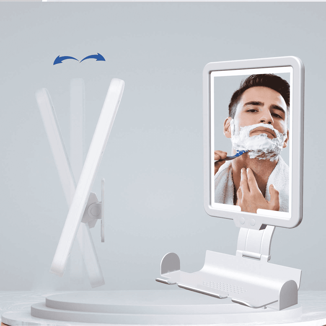 wkzbijuxtnm6221.png Best Selling Modern Design Heated Anti-Fog Wall Mounted LED Smart Cosmetic Mirror Rechargeable-Popular Model for Bathrooms - WOSEN Mirror