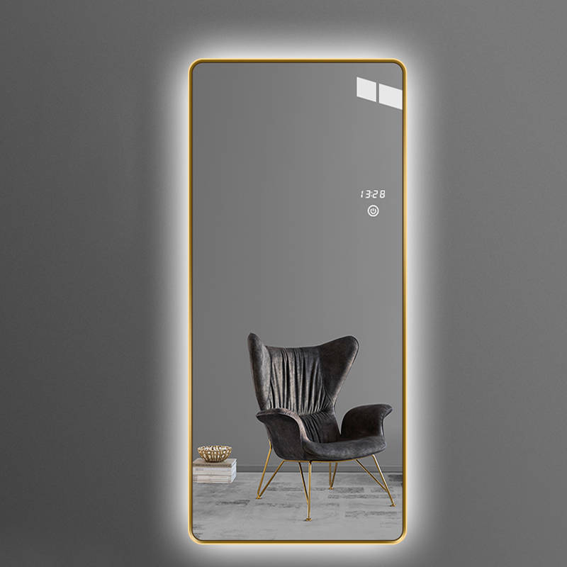 x51cbfj2muu11988.jpg Customizable Modern and Simple Rectangular Aluminum Alloy Frame LED Mirror for Home Use - WOSEN Mirror