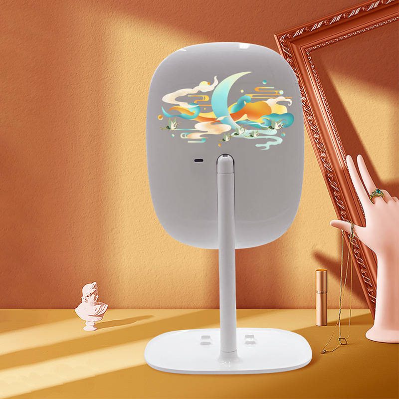 xegfmnpobo46883.jpg Custom Portable 3-Light LED Vanity Makeup Mirror Modern Design with Storage Touch Screen Smart Removable Tabletop Makeup Mirror - WOSEN Mirror