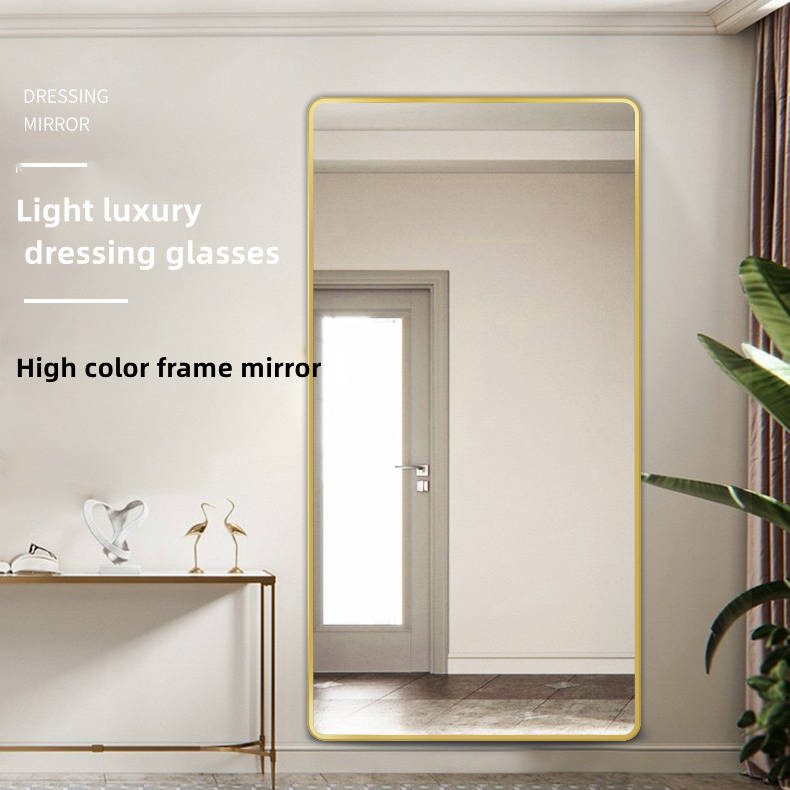 Household Full-length Mirror Can Be Customized by Standing Wall Mounted Large Mirror - WOSEN Mirror