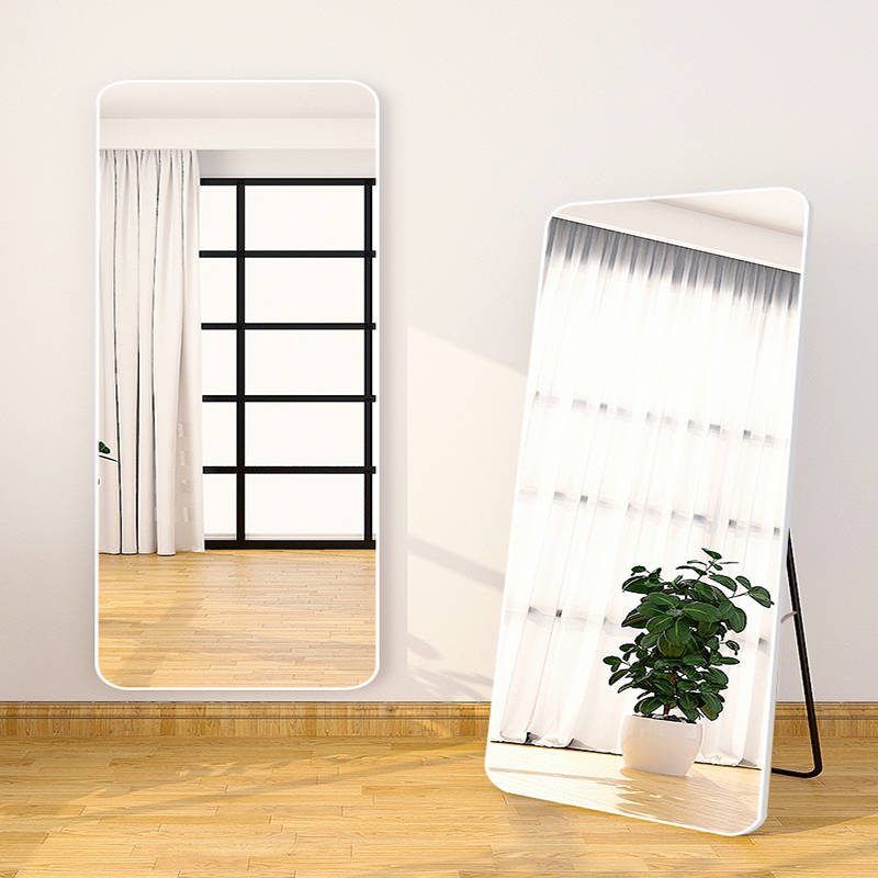 xvklwm5vhkz19197.jpg Custom Black Metal Frame Rectangular Dressing Mirror Full Length Large Floor Full Body Mirror - WOSEN Mirror