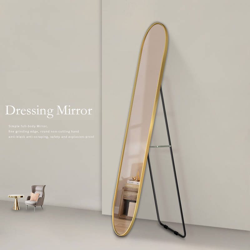 xys3jh5vkgb16445.jpg Standing Mirror Floor Aluminum Alloy Wall Full Mirror Hanging Full Length Mirror Home Bedroom Clothing Store - WOSEN Mirror