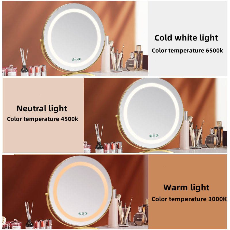 y2rmkl0u35k5327.jpg Led Makeup Mirror Desktop with Lamp Desktop Large Nordic Dressing Table Fill Light Hollywood Best-selling Mirror - WOSEN Mirror