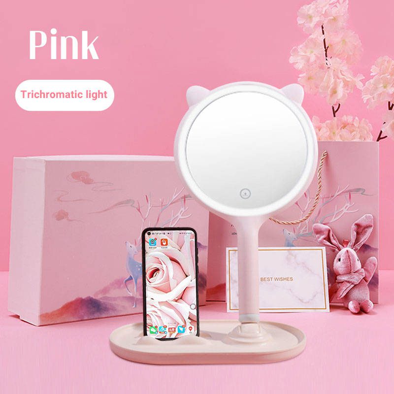 y2rsejyuvld8371.jpg Delicate LED Makeup Mirror Smart Cosmetic Vanity Mirror with Hand Design for Cat - WOSEN Mirror