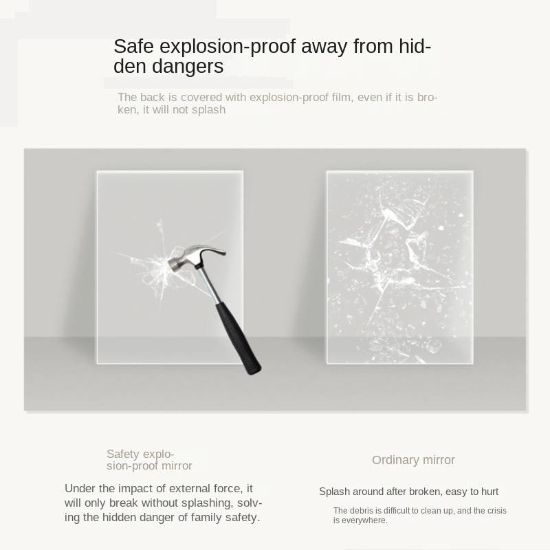 yiqacgwccrd11656.jpg Modern Ultra-Narrow Frameless Full-Length Mirror Simple Explosion-Proof Design for Bedroom Living Room Porch Wall Hanging - WOSEN Mirror