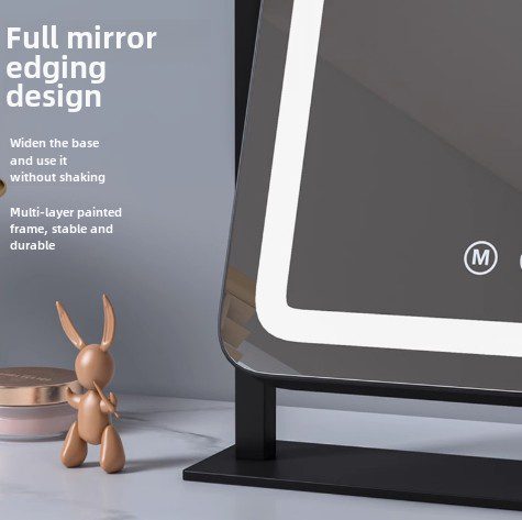 ypkqyf10cve5793.png Makeup Mirror With Light Desktop Led Light Intelligent Touch Fill Light Mirror Bedroom Square Household Vanity Mirror - WOSEN Mirror