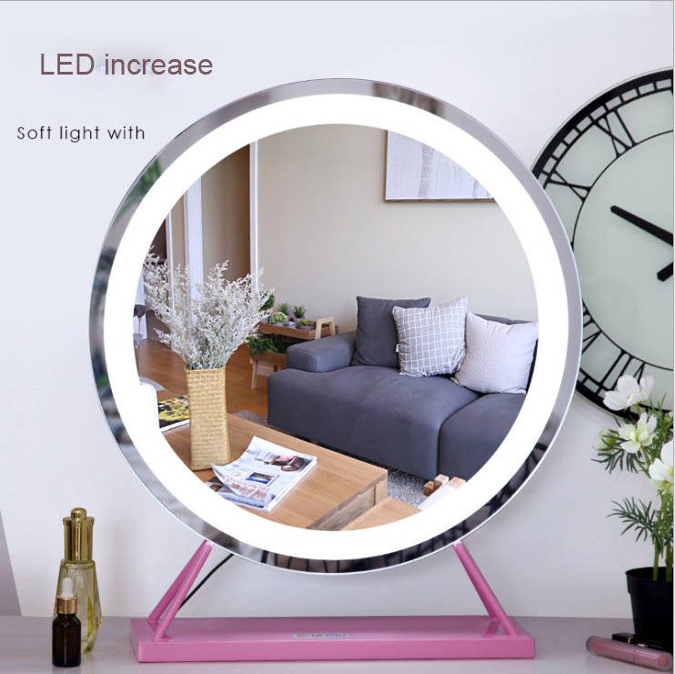 Best-Selling Large Nordic LED Makeup Mirror Personalized Fill Light Hollywood Dressing Table with Glass Material - WOSEN Mirror