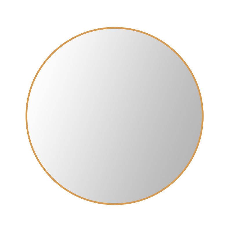 zalnvy1hysr2187.jpg Home Decor Gold Metal Framed Bathroom Mirror Household Bedroom Make-up Mirror Hotel Round Wall Mirror - WOSEN Mirror