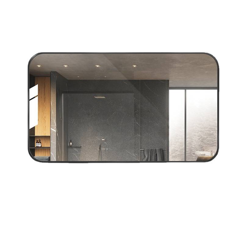 zamtyiphohi2671.jpg Light Luxury Aluminum Frame Mirror Large Rounded Corner Bathroom Mirror Wall Mounted High-definition Explosion-proof Mirror - WOSEN Mirror