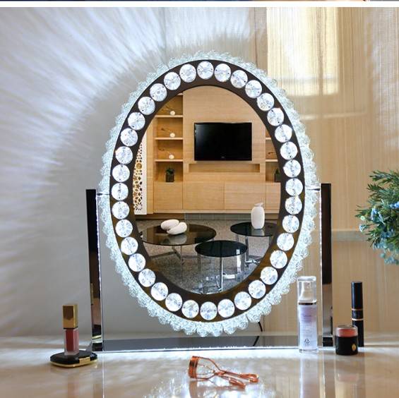 zjayqmruk1e7851.jpg 2025LED Crystal Make-up Mirror with Light Dressing Mirror - WOSEN Mirror
