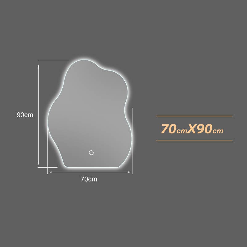 zlxoaiwrzzh5683.jpg Creative Irregular Wavy Mirror Asymmetrical Home Decor Frameless Dress Wall Mirrors Decor Wall - WOSEN Mirror