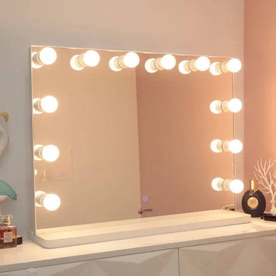 Hollywood Style Vanity Mirror With Smart Touch Screen Large Desktop Makeup Mirror Base 12 Pcs Led Bulbs for Makeup Desktop Table - WOSEN Mirror