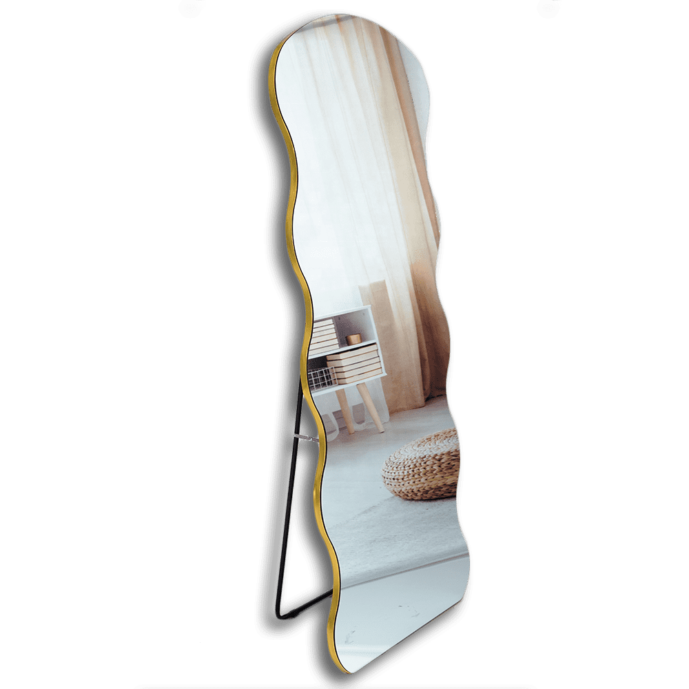 zqxvod2cpew15409.png Factory Direct Selling Full Length Wavy Mirror Floor Standing Mirror with Pvc Frame - WOSEN Mirror