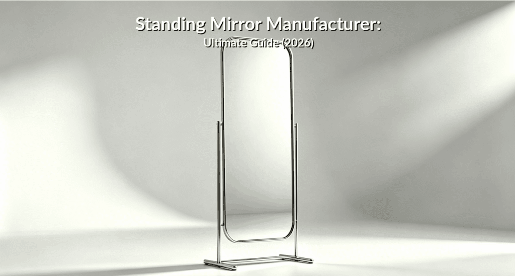 Standing mirror manufacturer production line with full-length floor mirrors